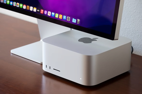 An Apple Mac Studio PC post-repair at CompuTech.